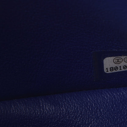 Chanel Lambskin Quilted Mini Rectangular Flap Dark Blue 7 of 8