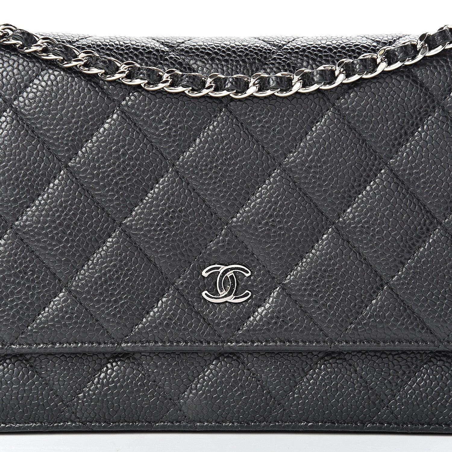 Chanel Caviar Quilted Wallet On Chain WOC Black 8 of 13