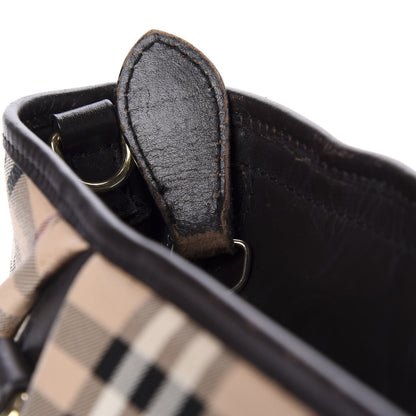 Burberry Haymarket Check Tote Chocolate 9 of 12