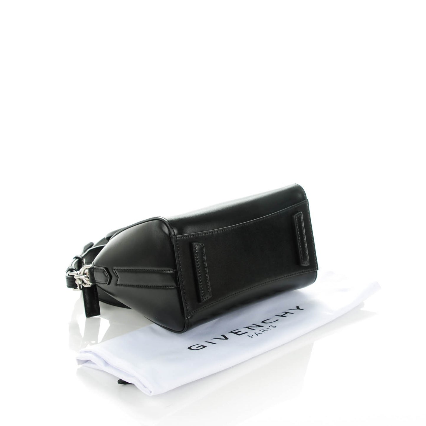Shiny Lord Calfskin Mini Antigona Black
