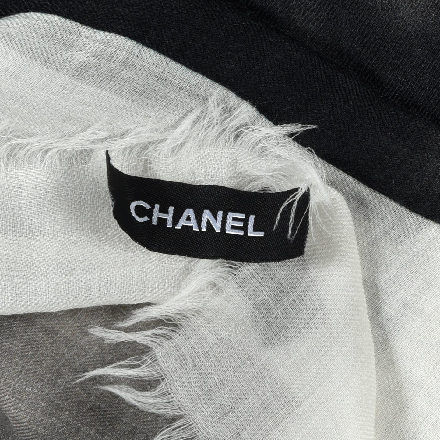 Cashmere Neon CC Fringe Scarf Black