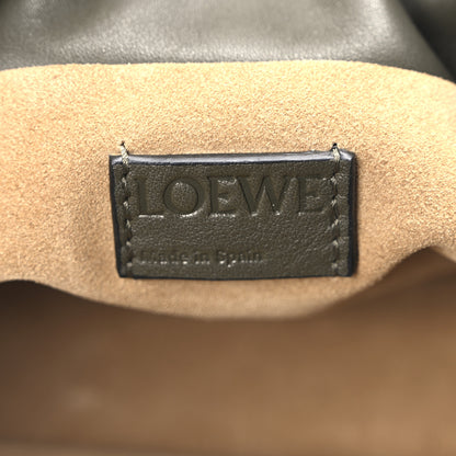 Loewe Calfskin Mini Flamenco Knot Clutch Dark Khaki 6 of 9