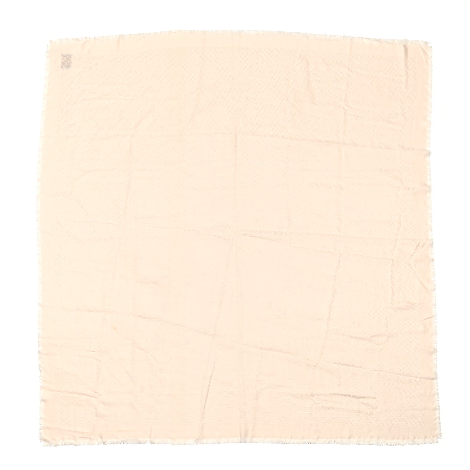 Louis Vuitton Wool Silk Monogram Shawl Beige 1 of 4