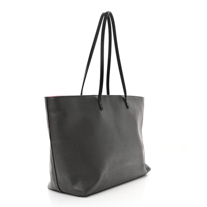 Fendi Vitello Elite Cuoio Monster Buggies Medium Roll Tote Carbone Black Multicolor Magenta 3 of 12