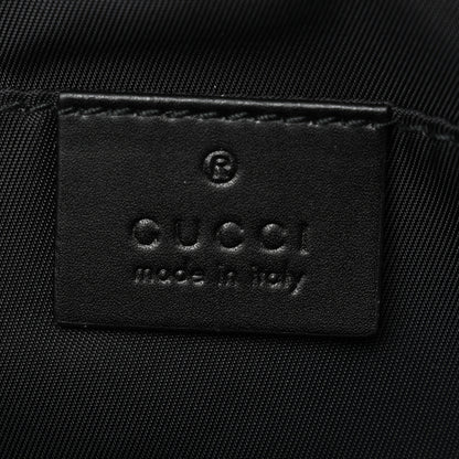 Gucci Canvas Web Tiger Embroidered Messenger Bag Black 6 of 10