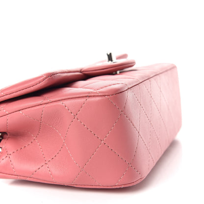 Chanel Lambskin Quilted Mini Rectangular Flap Pink 5 of 10