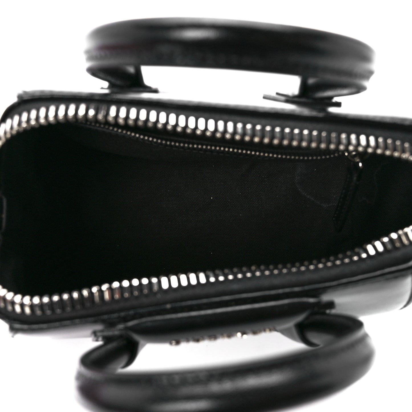 Shiny Lord Calfskin Mini Antigona Black