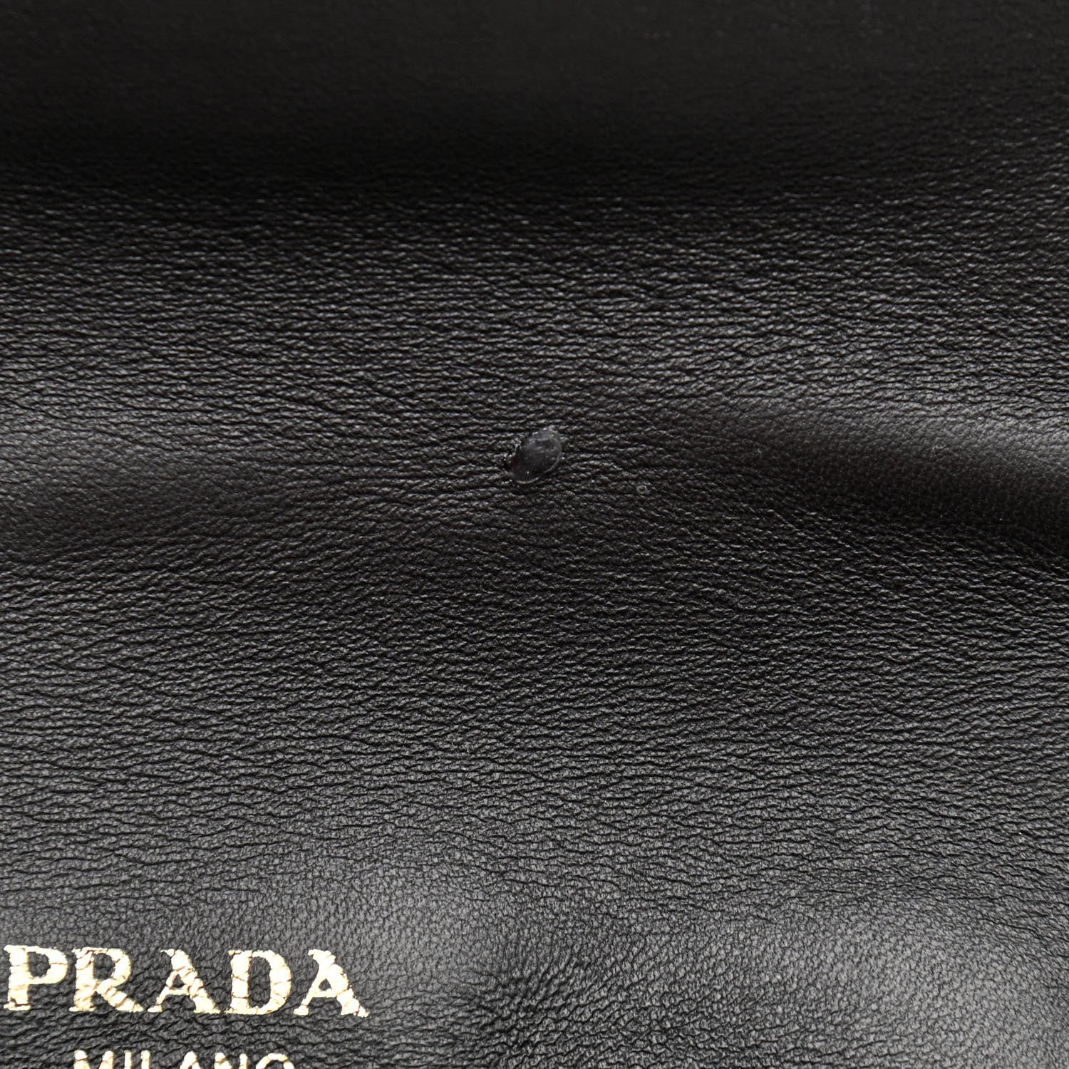 Prada Nappa Gaufre Medium Chain Flap Shoulder Bag Black 10 of 11