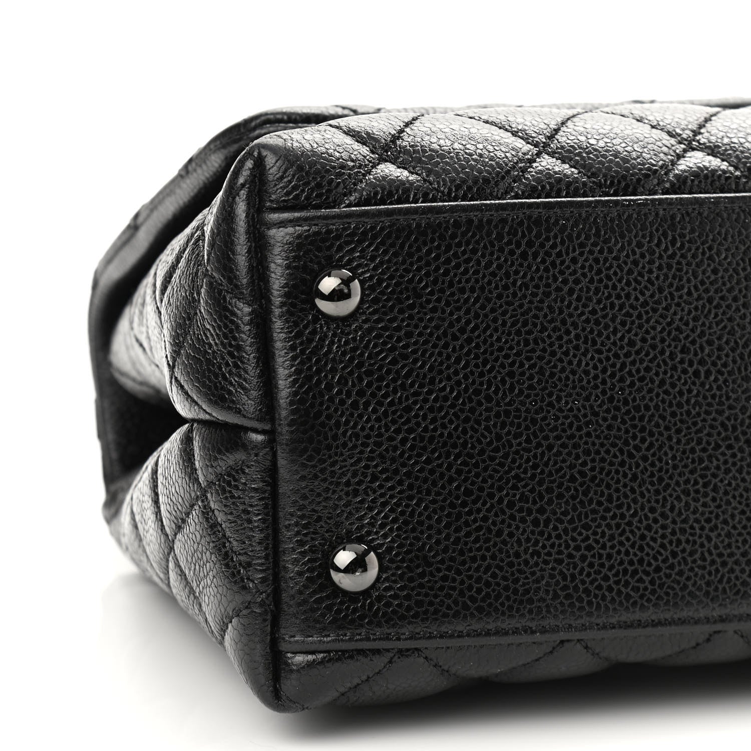 Chanel Caviar Quilted Small Coco Handle Flap So Black 9 of 10