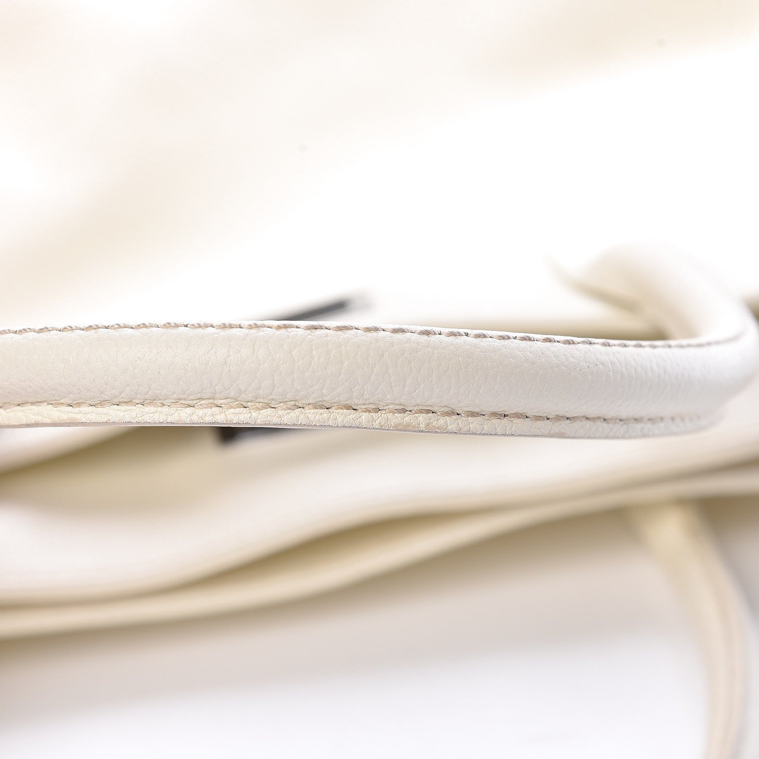 Chanel Calfskin Mademoiselle Lock Cerf Shopper Tote White 16 of 35