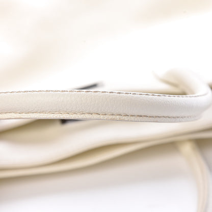 Chanel Calfskin Mademoiselle Lock Cerf Shopper Tote White 16 of 35