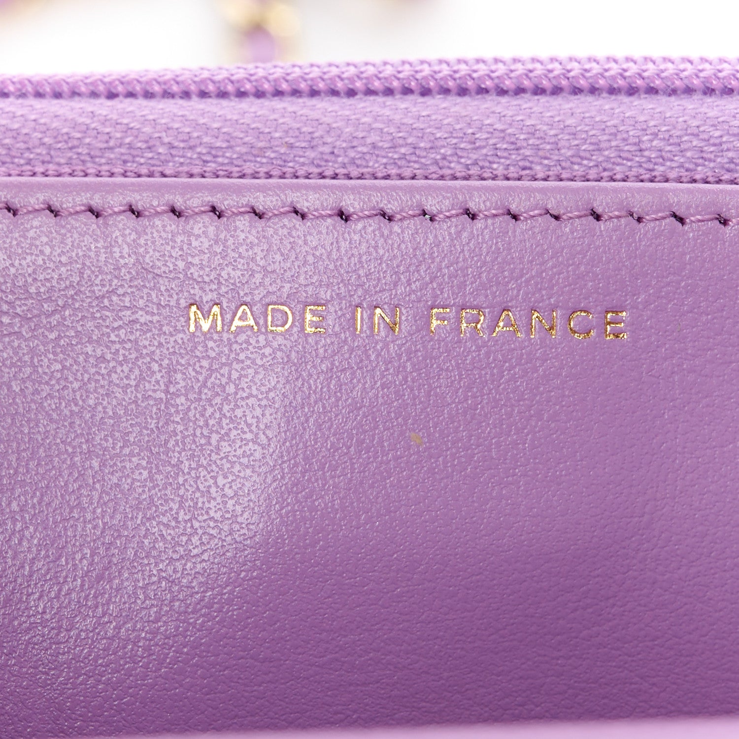Chanel Caviar Quilted Wallet On Chain WOC Purple 7 of 12