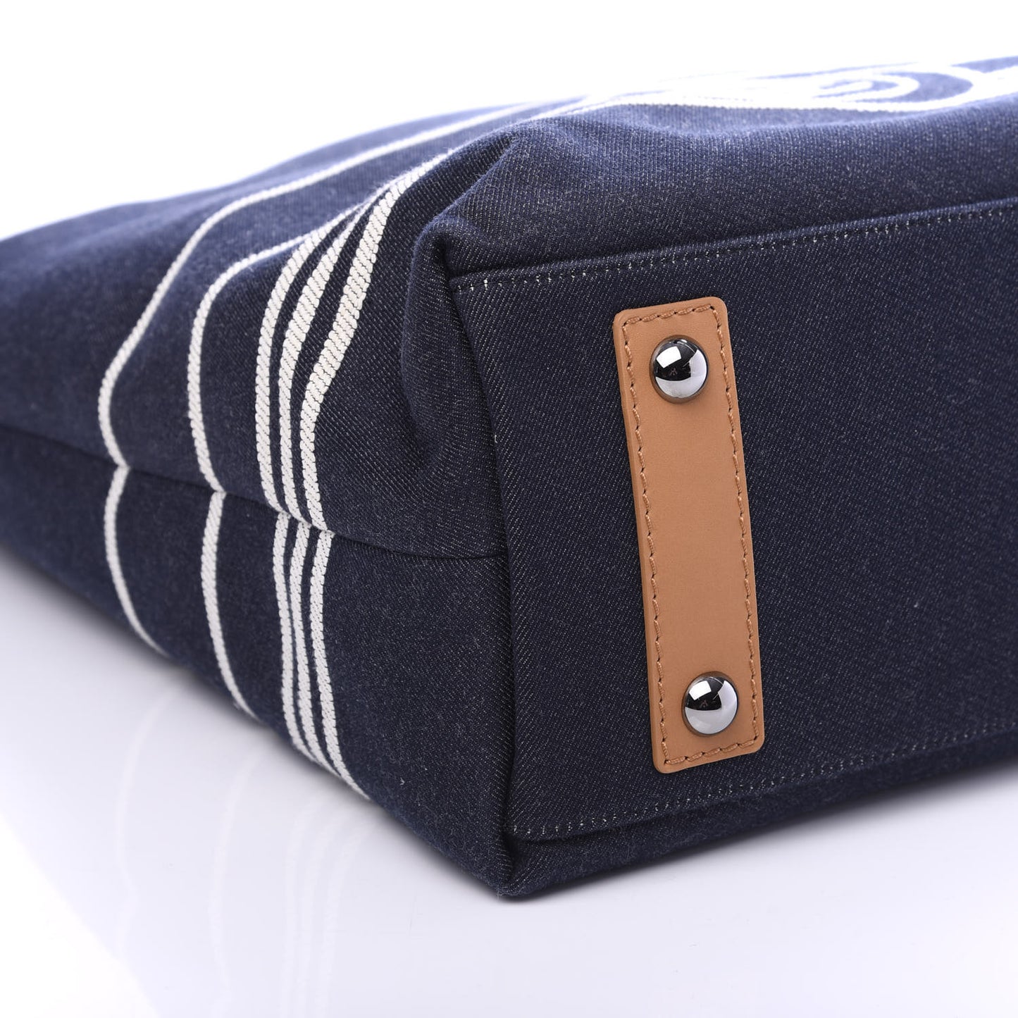 Denim Tall Shopping Tote Blue