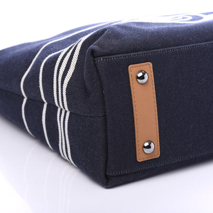 Chanel Denim Tall Shopping Tote Blue 7 of 12