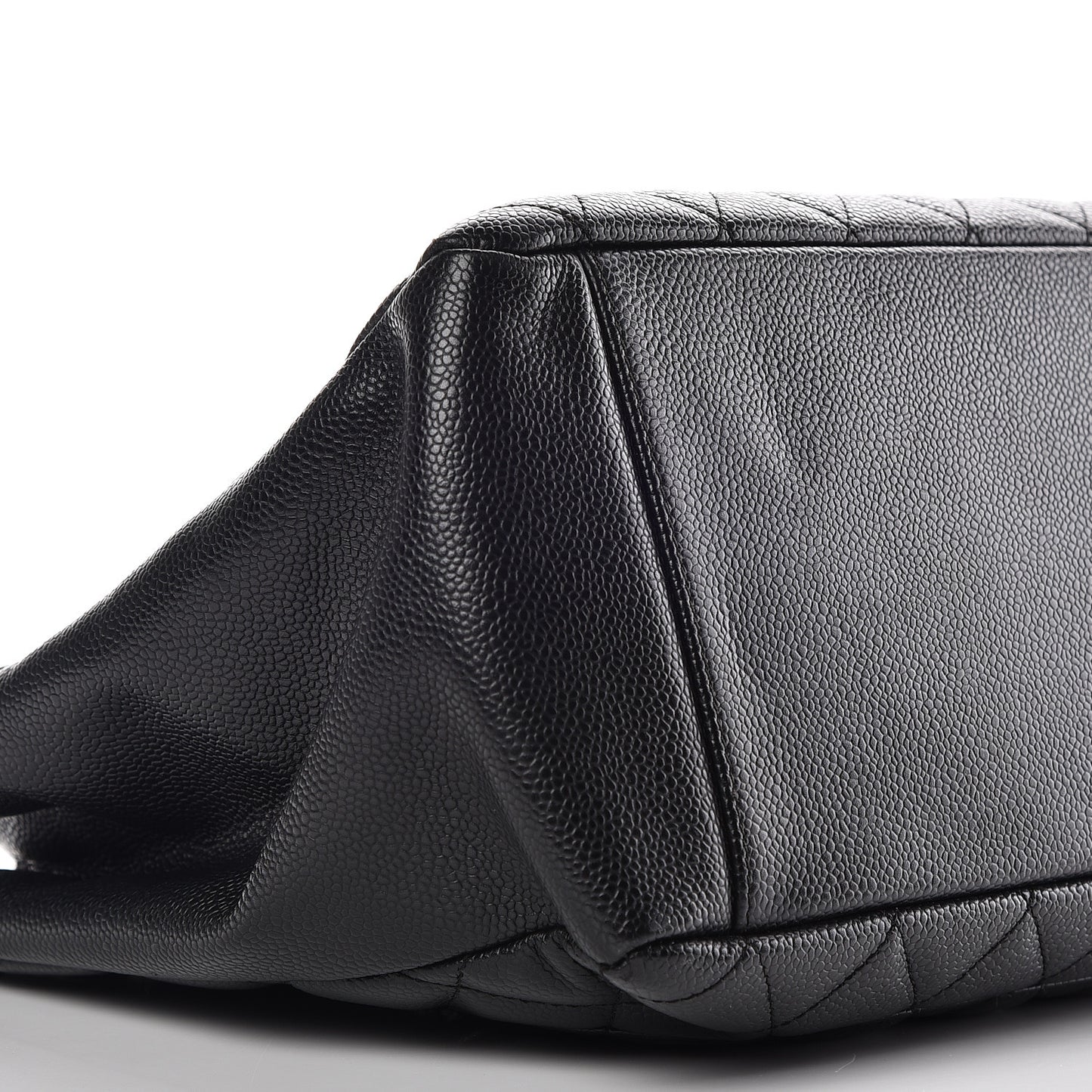 Caviar Quilted Grand Shopping Tote GST Black