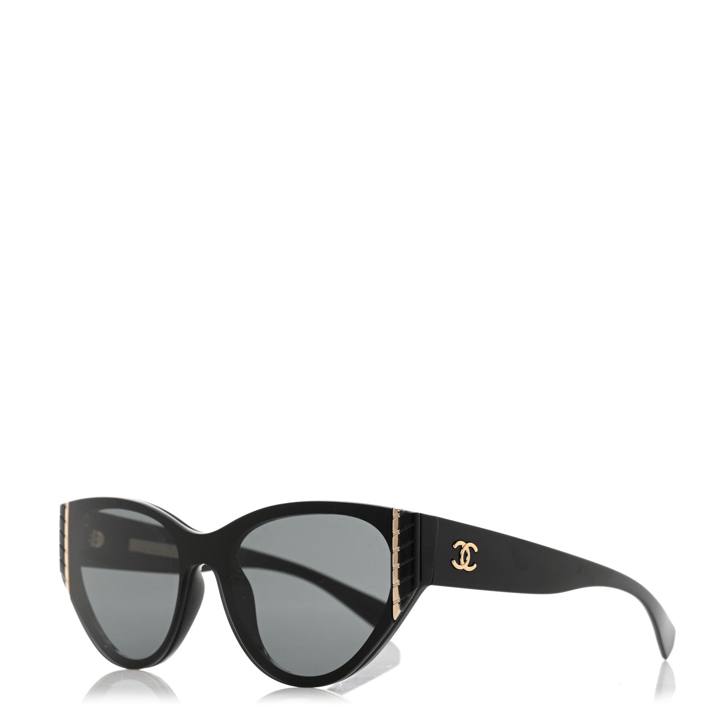 Chanel Acetate Cat Eye Sunglasses 6054 Black 1 of 6
