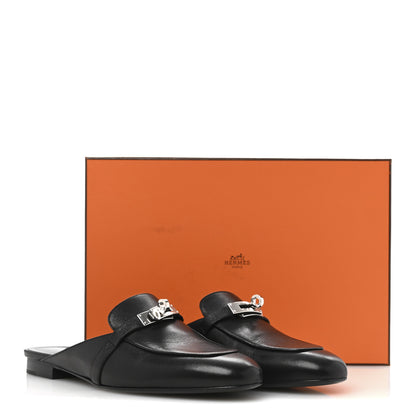 Hermes Goatskin Oz Mules 40 Black 11 of 11