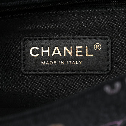 Chanel Denim Quilted Denim Mood Mini Rectangular Flap Black Multicolor 6 of 9
