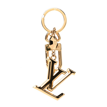 Louis Vuitton LV Facettes Bag Charm Key Holder Gold 1 of 3