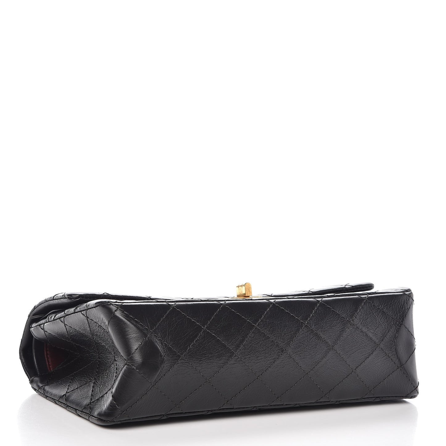 Aged Calfskin Quilted 2.55 Reissue 225 Flap Black