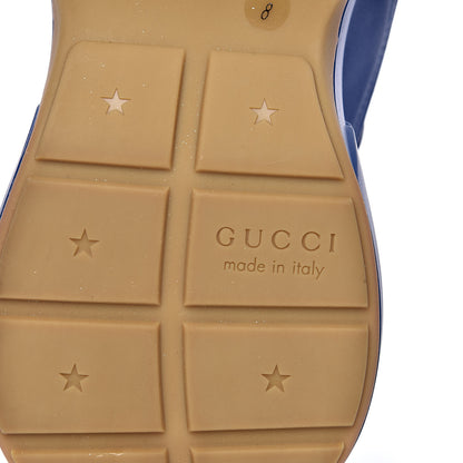 Gucci X MLB Calfskin NY Yankees Mens Rhyton Sneakers 8 Electric Blue 8 of 9