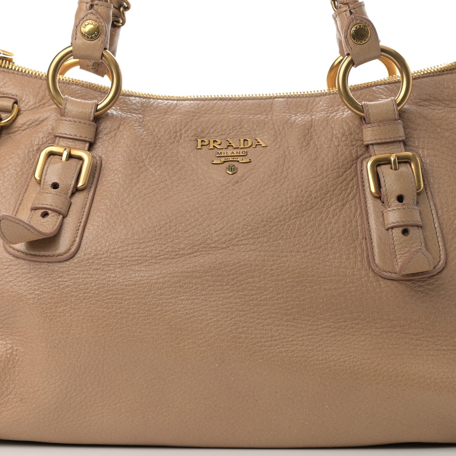 Prada Cervo Lux Chain Hobo Naturale 8 of 16