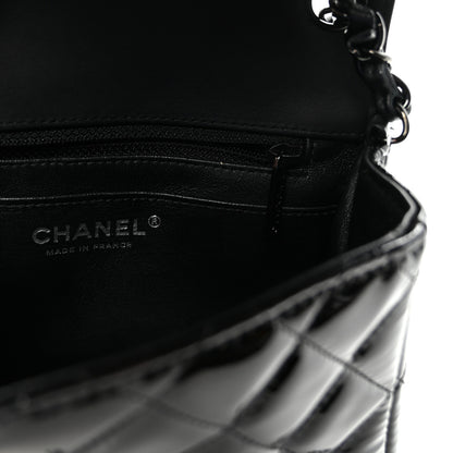 Chanel Patent Calfskin Quilted Mini Square Flap So Black 6 of 11