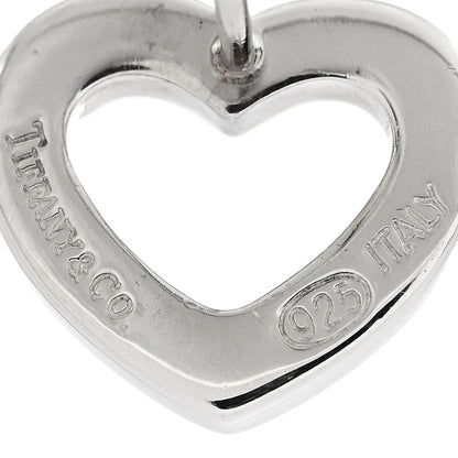 Tiffany Sterling Silver Open Heart Earrings 4 of 4