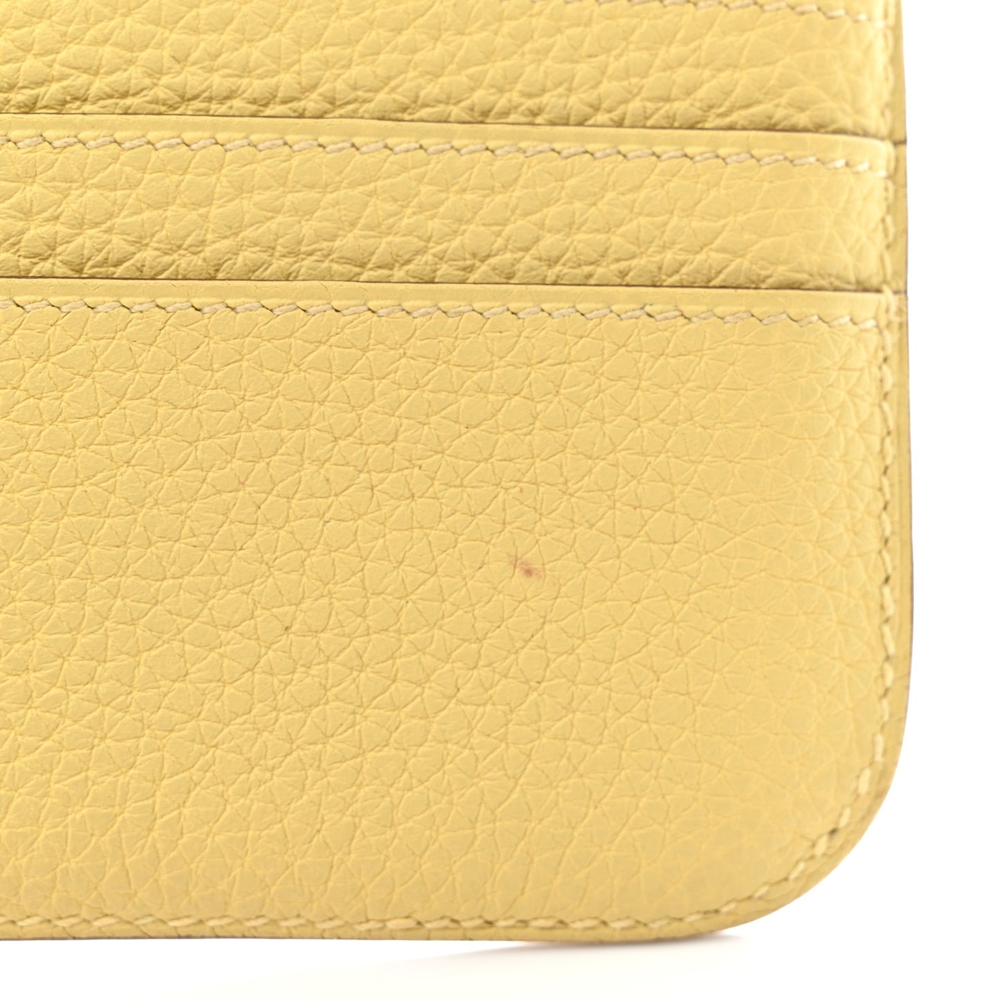 Togo Dogon Recto Verso Wallet Jaune Poussin