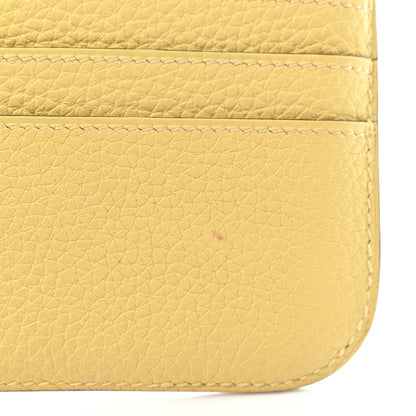 Hermes Togo Dogon Recto Verso Wallet Jaune Poussin 9 of 9