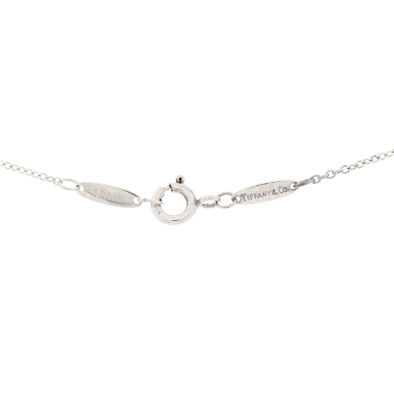 Tiffany Sterling Silver Elsa Peretti Open Tear Drop Pendant Necklace 4 of 5