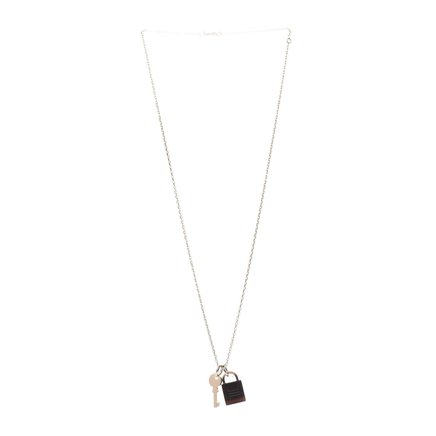 Permabrass Buffalo Horn Amulette Padlock PM Pendant Necklace