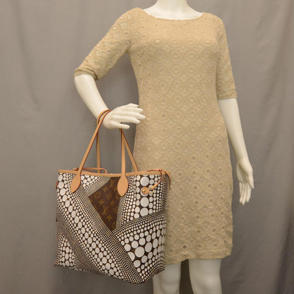 Louis Vuitton Monogram Kusama Waves Neverfull MM White 2 of 7