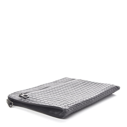 Bottega Veneta Calfskin Intrecciato Small Document Pouch Black 4 of 9
