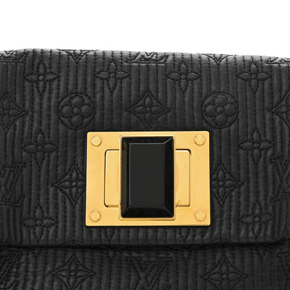 Louis Vuitton Calfskin Quilted Monogram Altair Clutch Black 8 of 10