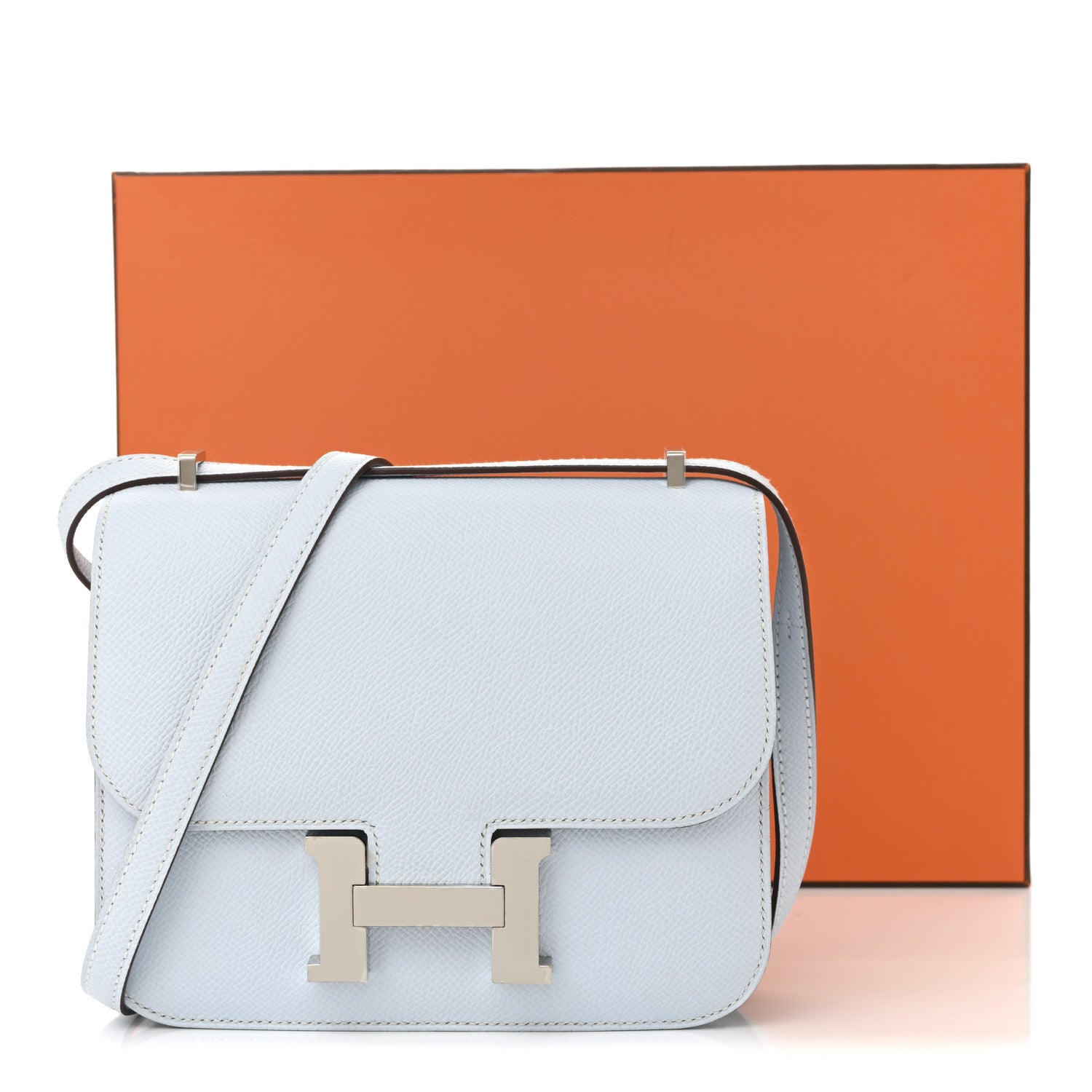 Hermes Epsom Constance 18 Bleu Brume 11 of 11