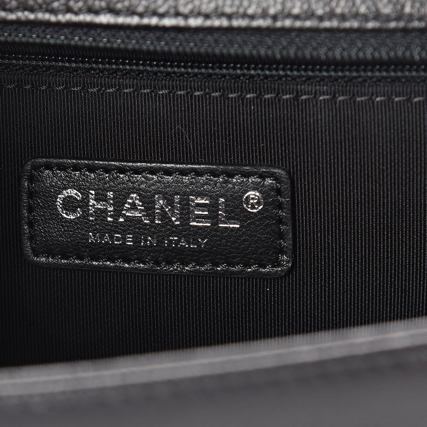 Chanel Iridescent Grained Lambskin Quilted New Medium Boy Flap So Black 6 of 10