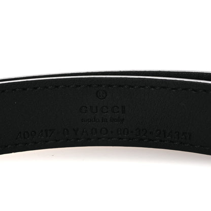 Gucci Calfskin Double G 20mm Belt 80 32 Black 5 of 6