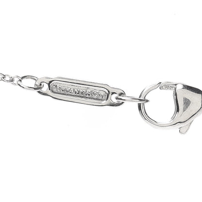 Tiffany Platinum Diamond Heart Drop Pendant Necklace 4 of 5