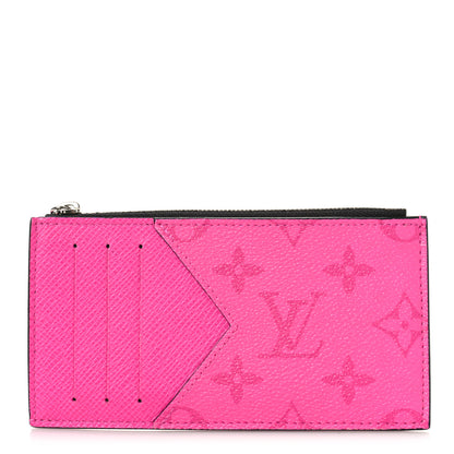 Louis Vuitton Taigarama Coin Card Holder Fuchsia 1 of 8