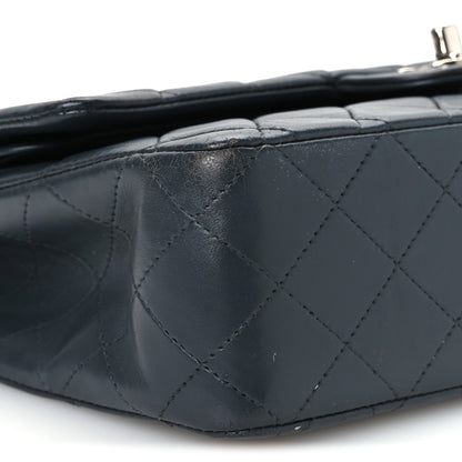 Chanel Lambskin Quilted Medium Double Flap Grey 10 of 12