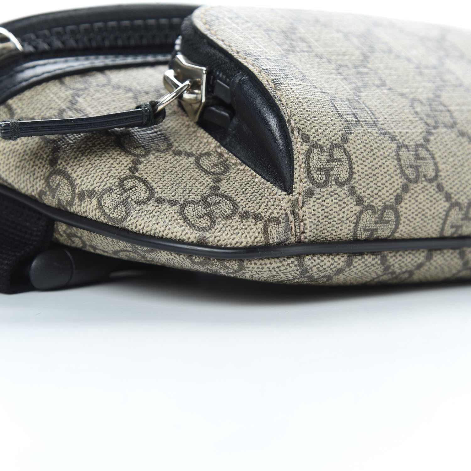 Gucci GG Supreme Monogram Belt Bag Black 9 of 13