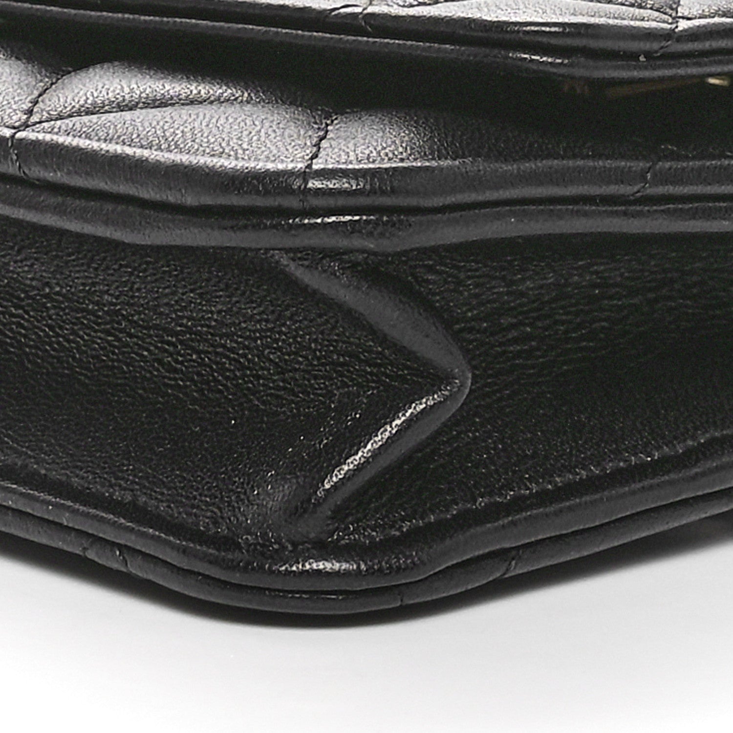 Chanel Lambskin Plexiglass Quilted Coco Love Wallet On Chain WOC Black 11 of 12