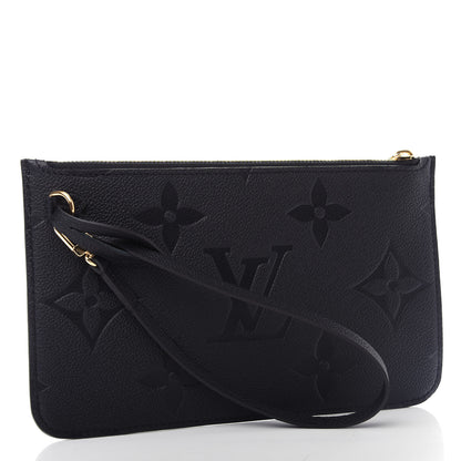 Louis Vuitton Empreinte Monogram Giant Neverfull MM Pochette Black 3 of 5