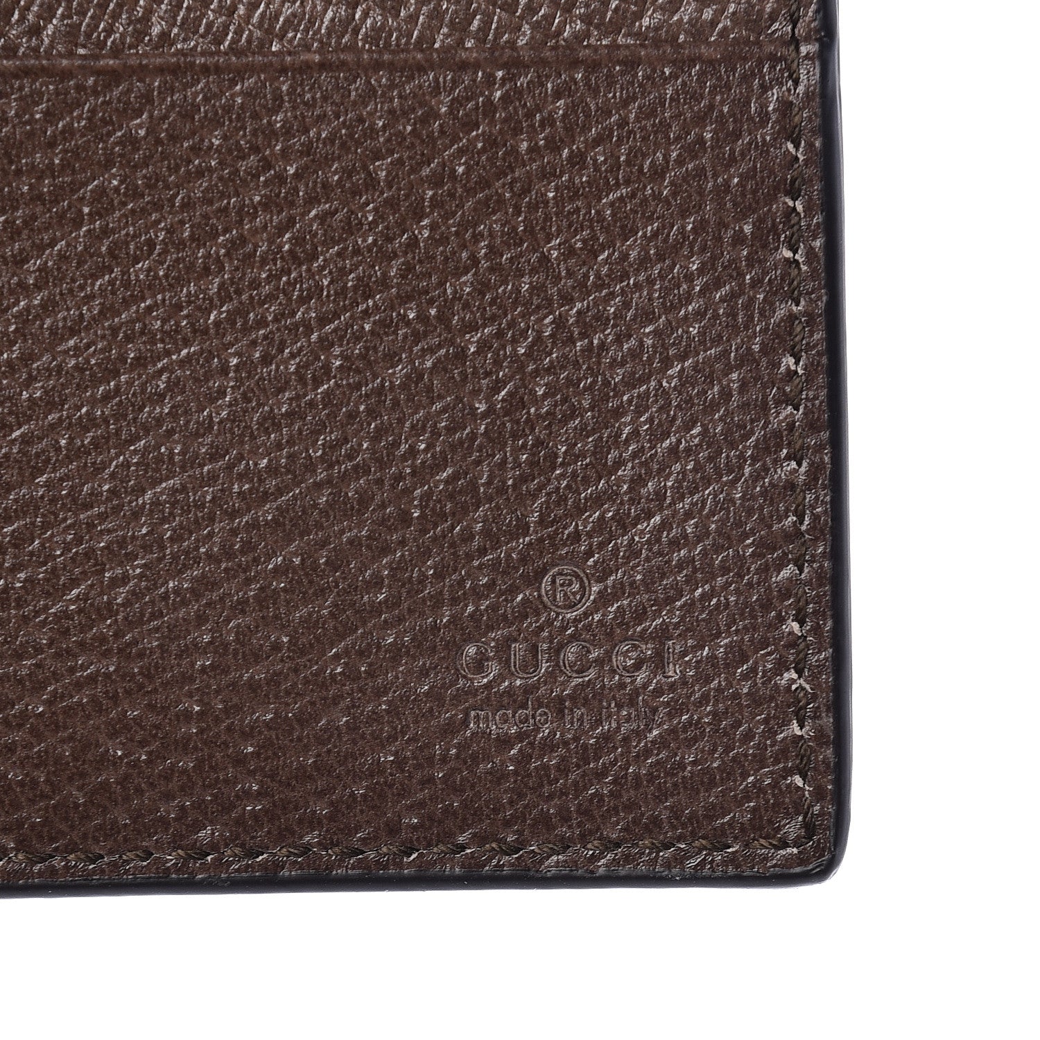 Gucci GG Supreme Monogram Chevron Bi-Fold Wallet Beige Green Red New Acero 6 of 7