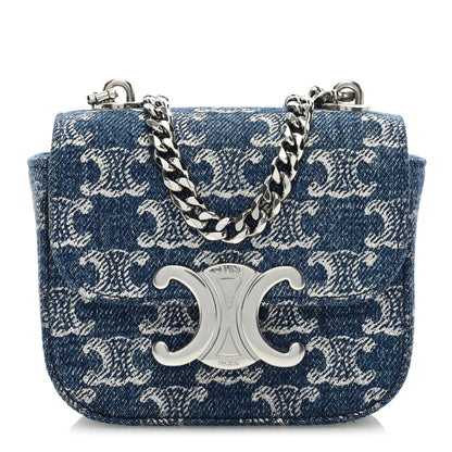 Celine Denim Triomphe Mini Claude 1 of 9