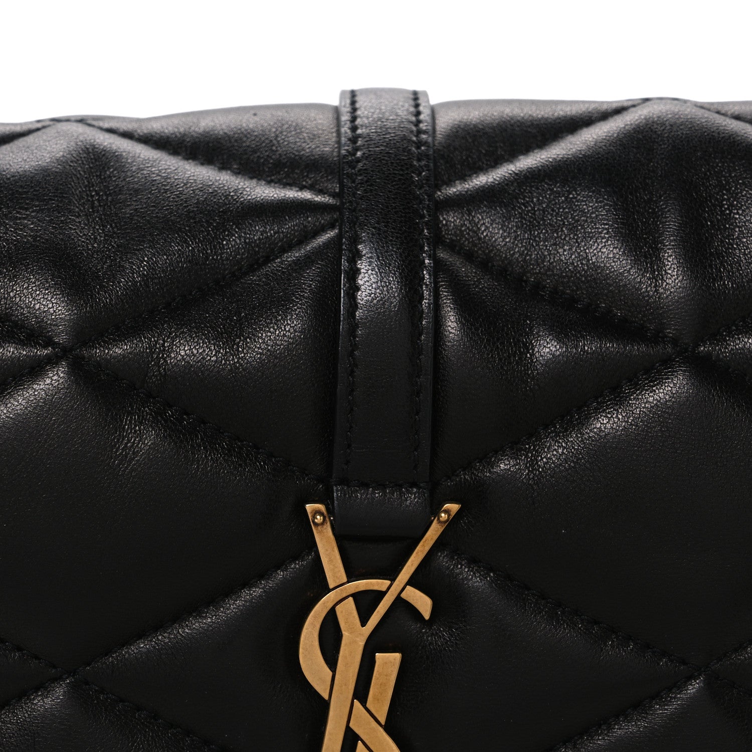 Saint Laurent Lambskin Quilted Le 57 Diamond Shoulder Bag Black 8 of 10