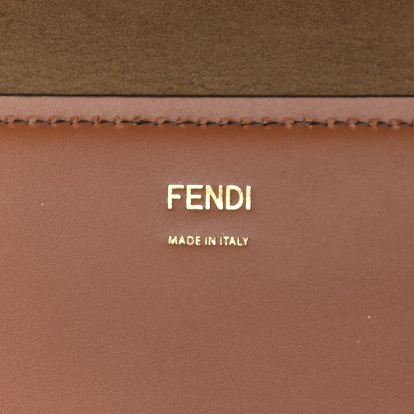 Vitello King Plexiglass Large Fendi Sunshine Shopper Tote Cuoio
