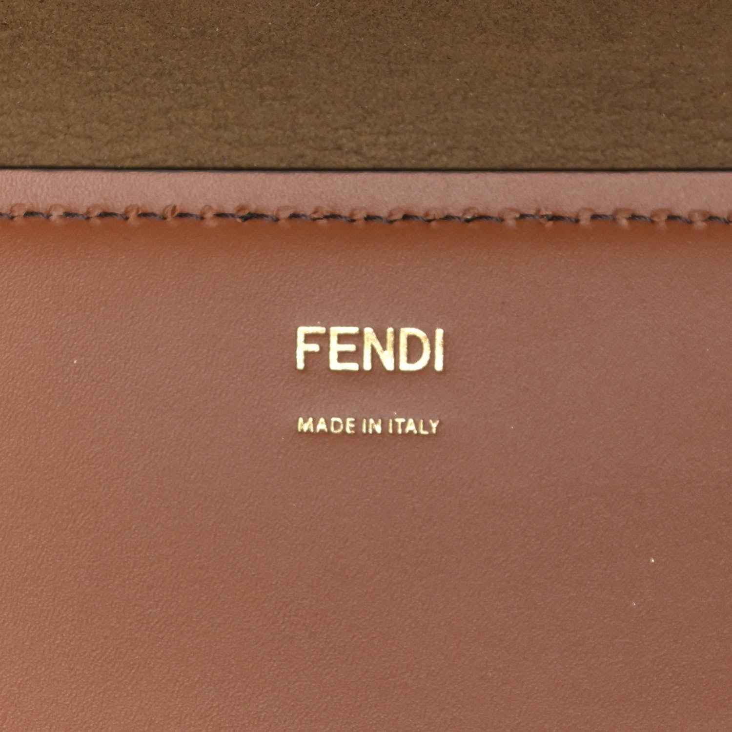 Fendi Vitello King Plexiglass Large Fendi Sunshine Shopper Tote Cuoio 6 of 8