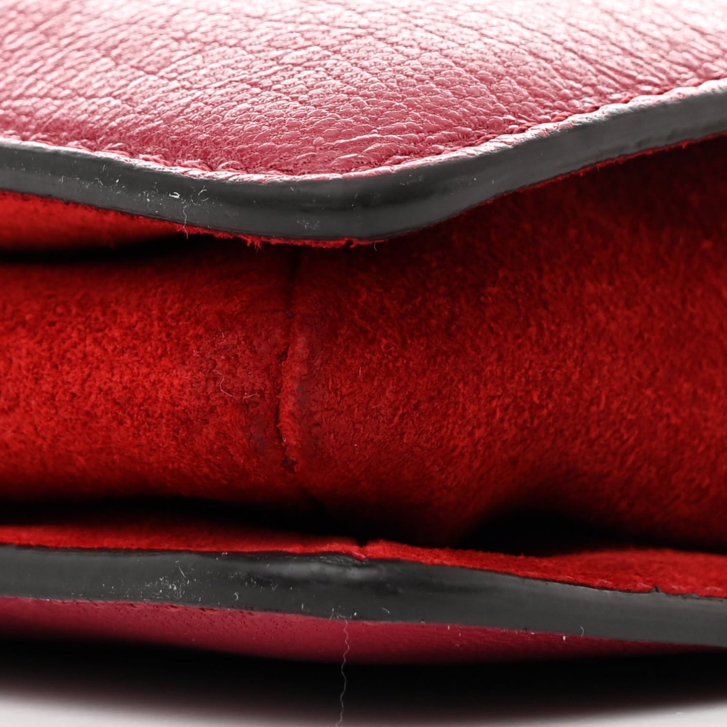 Goatskin Suede Cross 3 Crossbody Bag Fig Pink Cherry